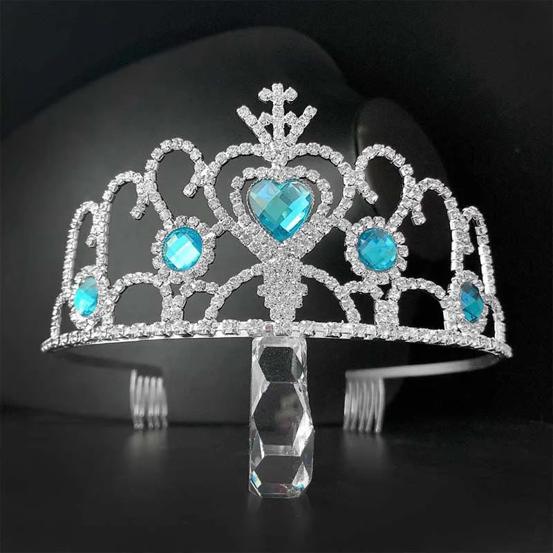 ACRDDK вещь для милой маленькой принцессы тиара детей Birthday Crown красивое голубое