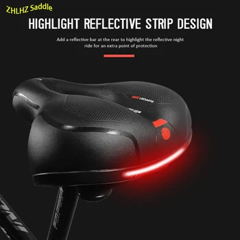 

High quality bicycle saddle leather Bicycle Seat comfort bicycle saddle spring Foam Cushion Cycling Gel Pad Saddle Bicycle Parts