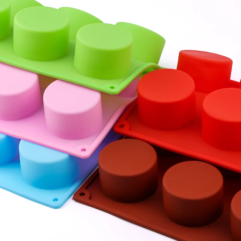 Silicone Pudding Mold Cake Pastry Baking Round Jelly Gummy Soap Mini Muffin Mousse Cake Decoration Tools Bread Biscuit Mould
