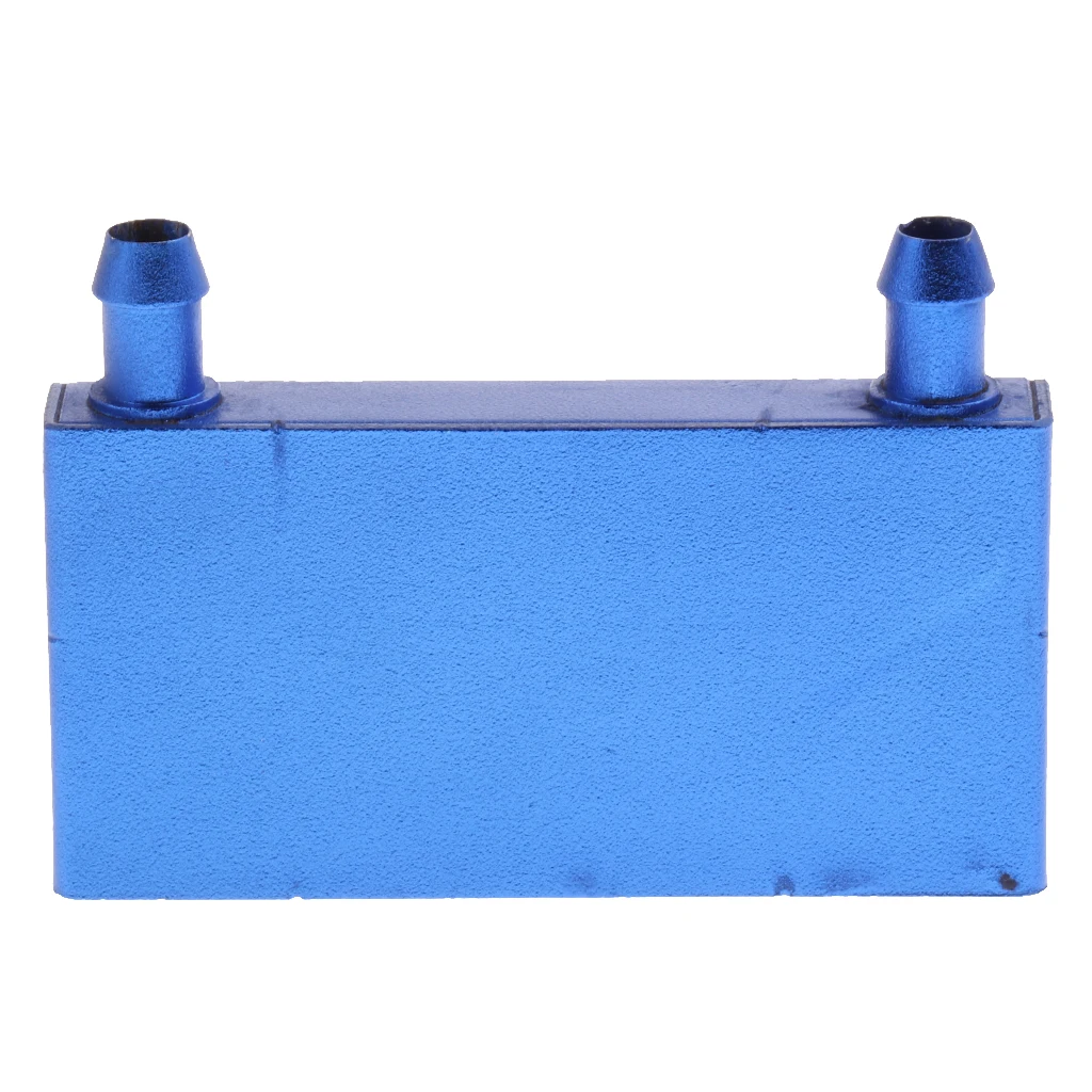 Aluminum Water Cooling Block 40x80mm Liquid Water Cooler System for CPU Graphics Radiator Heat Sink 2P