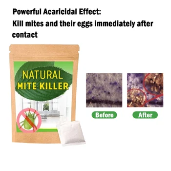 

6 Bags Natural Mite Killer Anti-Mite Plant Extract Non-Toxic Herbal Antibacterial Except Bag Women Baby Bed Bugs Cleaner