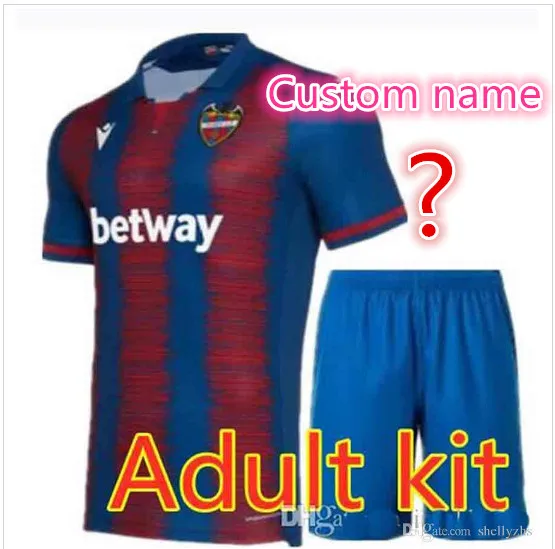 Набор для взрослых, 19, 20, Levante UD, футбольные майки,, CAMISETAS Levante A. J. Morales Roger MS. Bardhi J Campana, футбольные футболки - Цвет: shirt