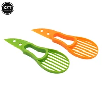 3 in 1 Avocado Cutter Plastic Knife Peeler Pitaya Kiwi Berry Fruit Avocado Slicer Pulp Flesh Separator Kitchen Tools 3
