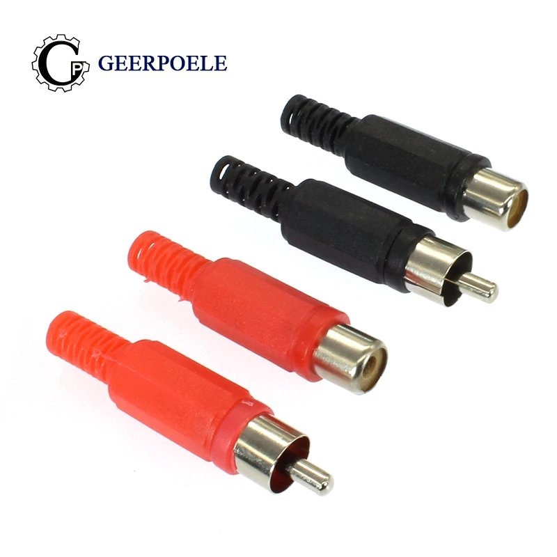 

40/100 pcs Connector 50V 0.5A Audio Connectors Female / Male Cold Pressure Socket Welding Jack Electric Adapter DIY