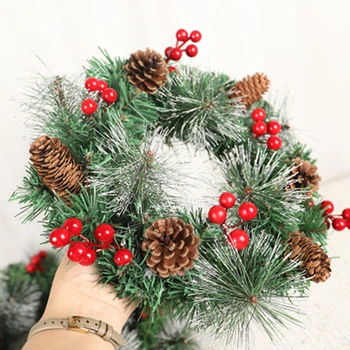 

Decor Hanging Wreath Fake Wall Room 1pcs Artificial Christmas Decorations
