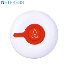 RETEKESS TD009 Беспроводная система вызова для кормления звонок Кнопка Красный Водонепроницаемый передатчик для больничного обслуживания пациента