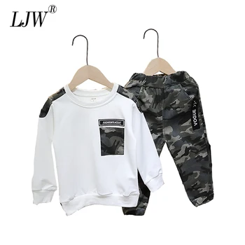 

Infant Clothing For Baby Boys Clothes Set 2020 Autumn Spring Newborn Boys Camouflage hoodie T-shirt+Pant Autumn Costume Outfits