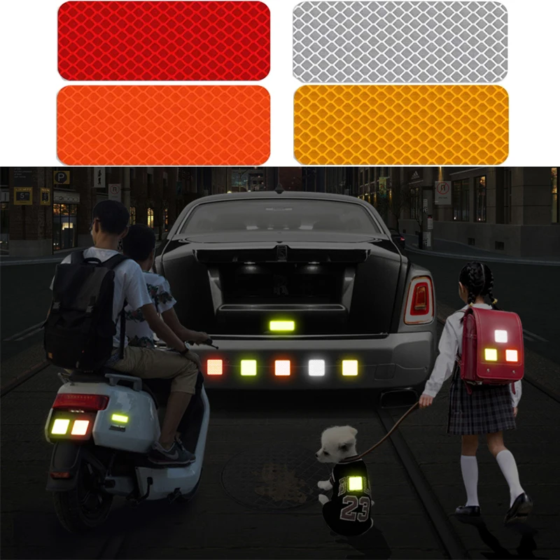 10Pcs-3X8cm-Reflective-Warning-Strip-Tape-Car-Bumper-Reflective-Strips-Secure-Reflector-Stickers-Decals-Car-Styling