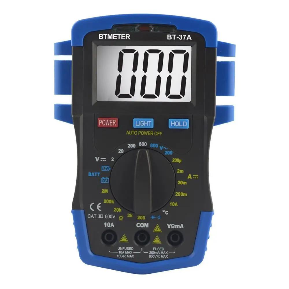 BTMETER DC/AC мини цифровой мультиметр BT-37A/B/C/K 1999-6000 Сопротивление Емкость Частота Рабочий цикл тестер NCV метр инструменты - Цвет: BT-37A