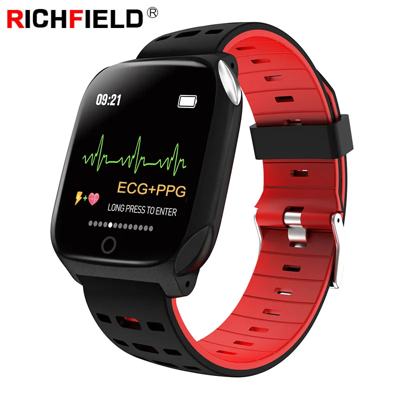 

ECG PPG Smart Bracelet Health Wristband Fitness Tracker IP67 Blood Pressure Watch Smart Band Sleep Monitor Sport Smartwatch Men