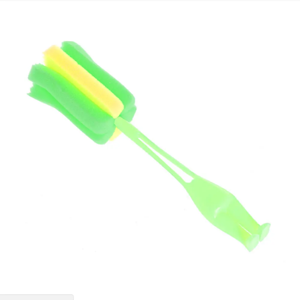 Green Подставка для кистей щетки для чистки щетка губка очиститель аксессуары для ванной комнаты удобный экономичный бутылка молока желтый/зеленый/розовый - Цвет: Green
