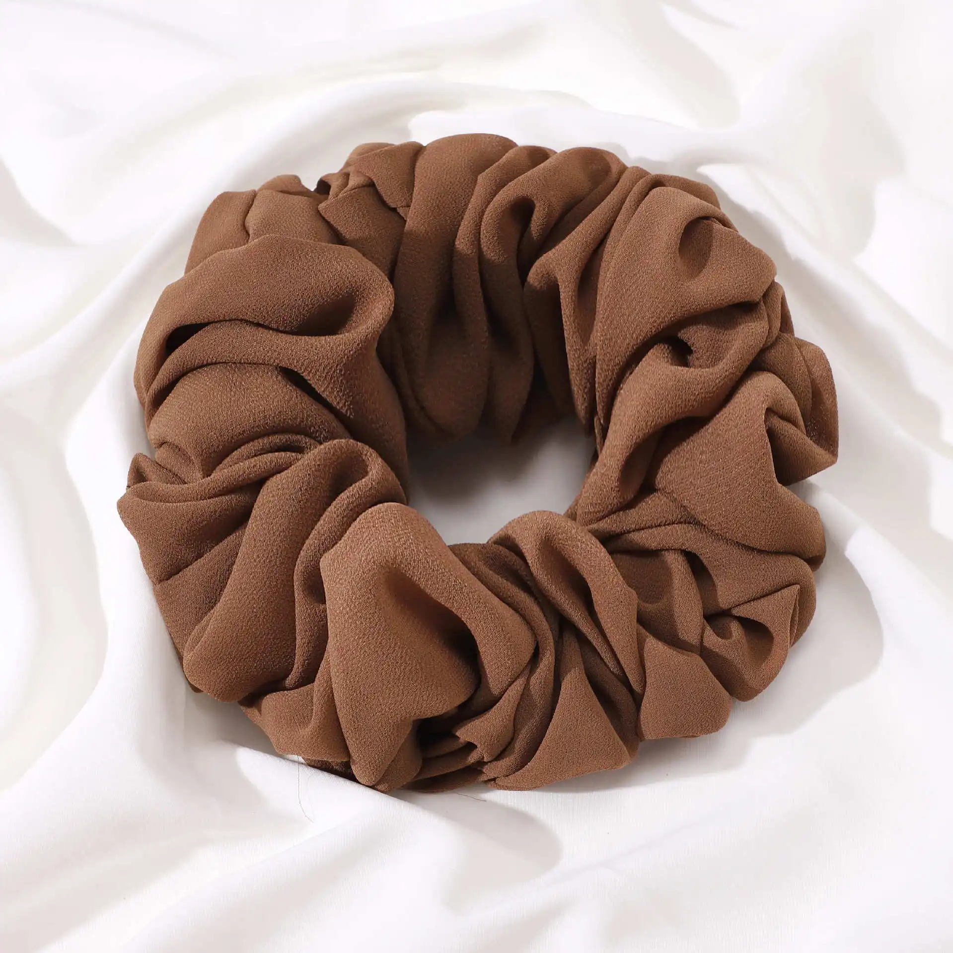 wide headbands for short hair Malaysian Bunch Hair Tie For Muslim Women Chiffon Rubber Band Beautiful Hijab Volumizing Scrunchie Large Head Scarf Accessories hair clips