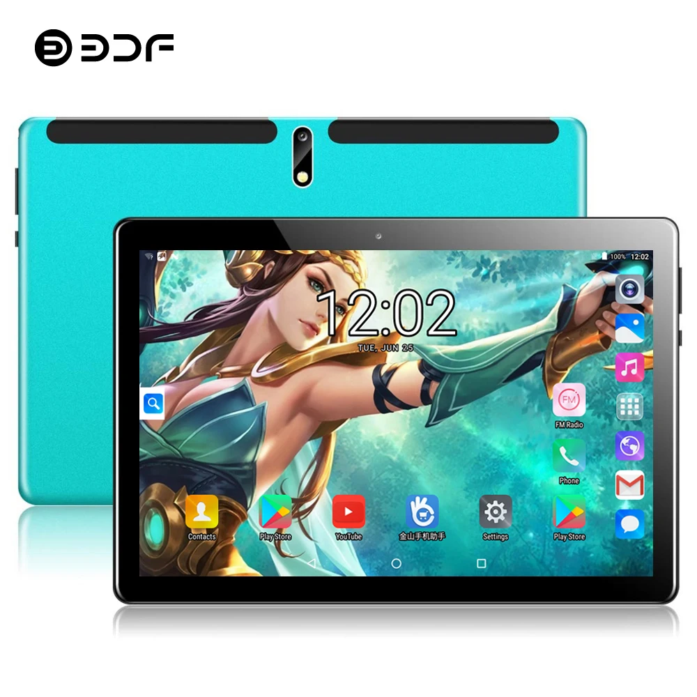  BDF 2020 New 10 Inch Android 9.0 Tablet Pc 8GB/128GB Dual SIM Card 4G LTE 1280*800 IPS 2.5D Screen 