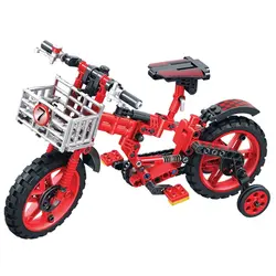 2019 новая техническая серия городские детские велосипеды строительные блоки модель кирпича Классическая Игрушка-подарок для детей