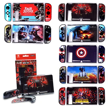 

Spiderman Marios skin Hard Crystal Case For Nintend Switch NS Shell Cover for Nintendos Switch Console Protective Accessories
