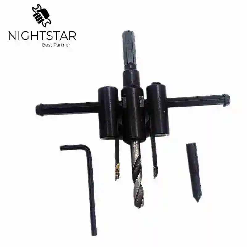 Krachtige Adjustable Circle Cutter Drill Bit Kit Metal Wood Twist Hole