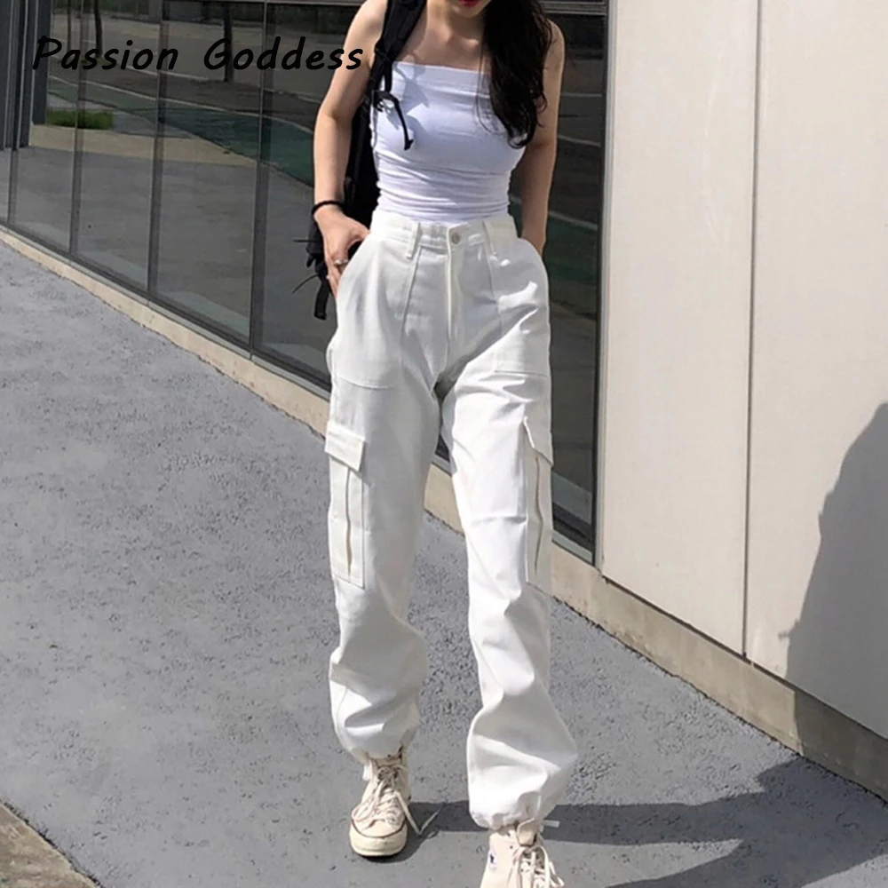 Womens white sweatpants with pockets Clearance