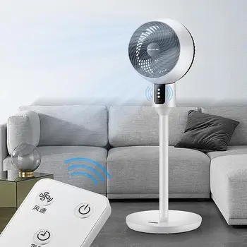 

Ling Atmosphere Loop Fan Remote Control Timing Benchtop Electric Fan To Ground Household Mute Vertical Turbine Convection Fans