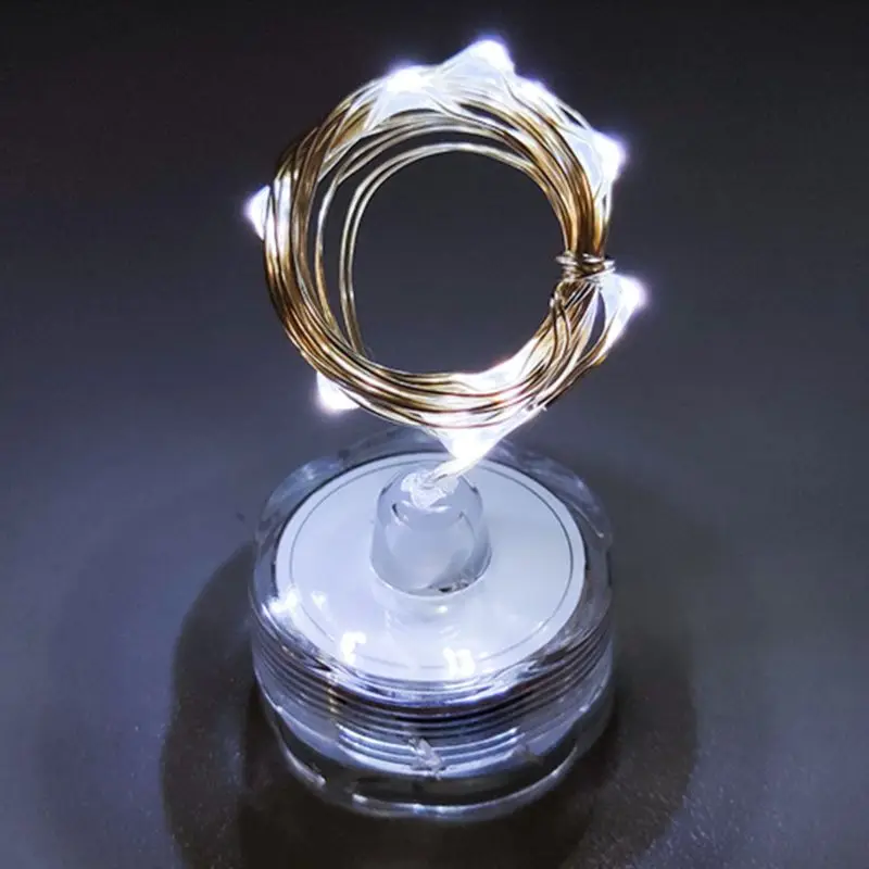 

DIY Crystal Epoxy Candle Mould Accessory Waterproof LED Light Strings Decoration B95F