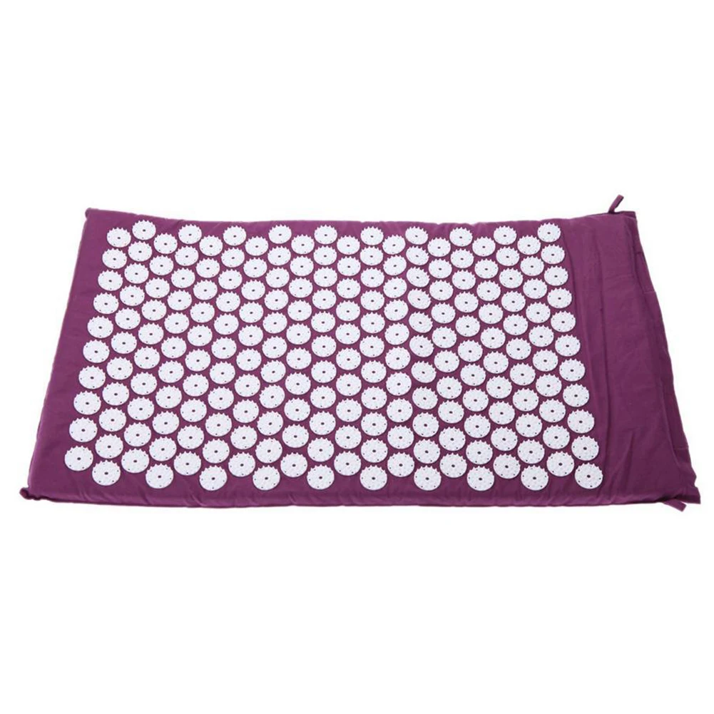 67*42cm Massager Cushion Acupuncture Sets Relieve Stress Back Pain Acupressure Mat Massage Mat Rose Spike Massage and Relaxation