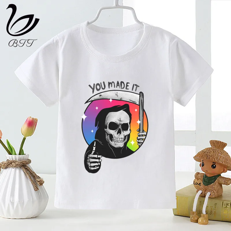 Детская забавная футболка «История игрушек мультфильма» с надписью «You Made It»; детские летние топы с короткими рукавами; милая детская футболка; одежда для малышей
