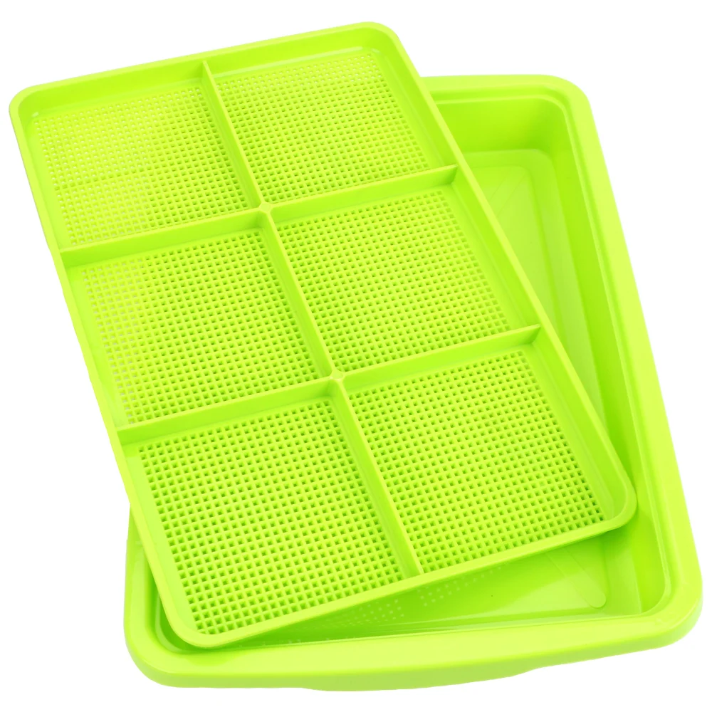 1 piece Double Layer Bean Sprouts Plate Seedling Tray Growing Wheat seedlings Nursery Pots Planting Dishes Home Garden