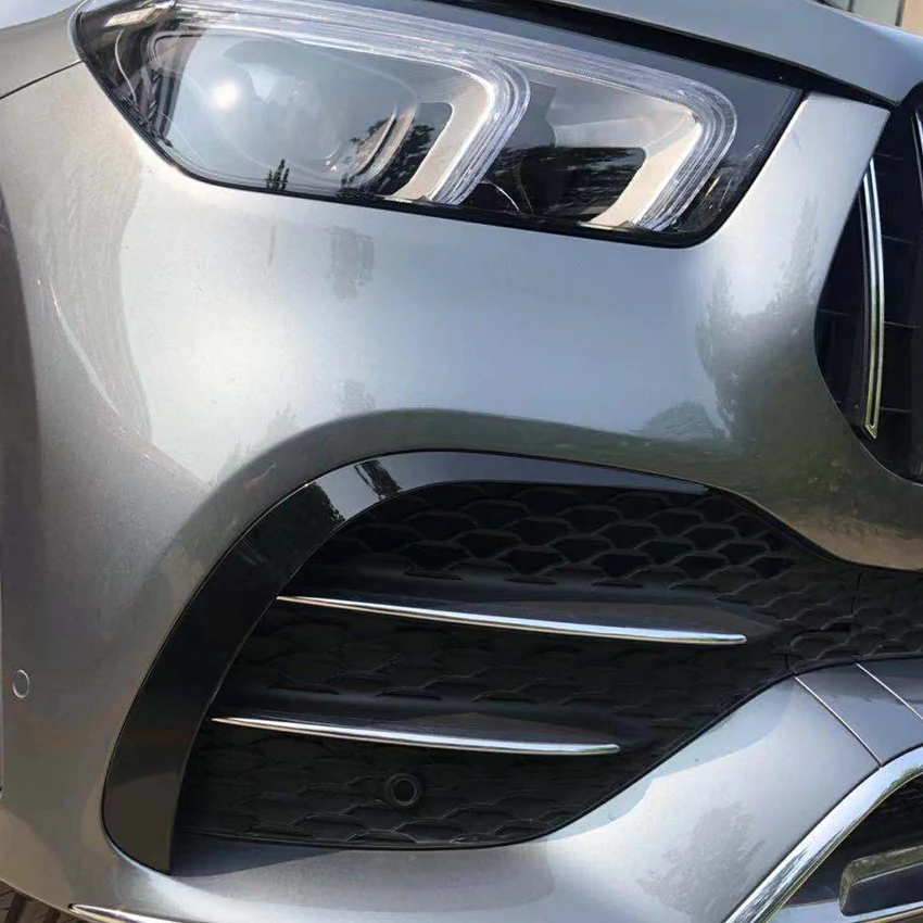 Автомобильный передний бампер Fender наклейки Накладка для Mercedes Benz GLE Class W167+ AMG Line аксессуары автомобильный Стайлинг