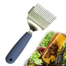 Прочная портативная разворачивающая вилка прямые иглы нож-скребок для пчеловодов сад из нержавеющей стали инструмент пчеловода практичная рукоятка без скольжения