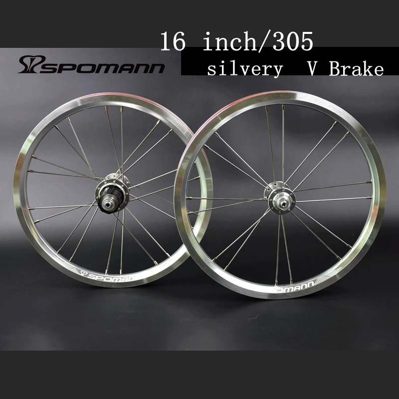 Spomann сверхлегкие 16 дюймовые велосипедные колеса комплект колес для BMX 11 скоростей