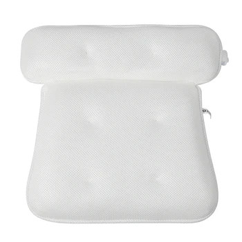 

Breathable 3D Mesh Spa Bath Pillow with Suction Cups Neck and Back Support Spa Pillow for Home Hot Tub Bathroom Accessories