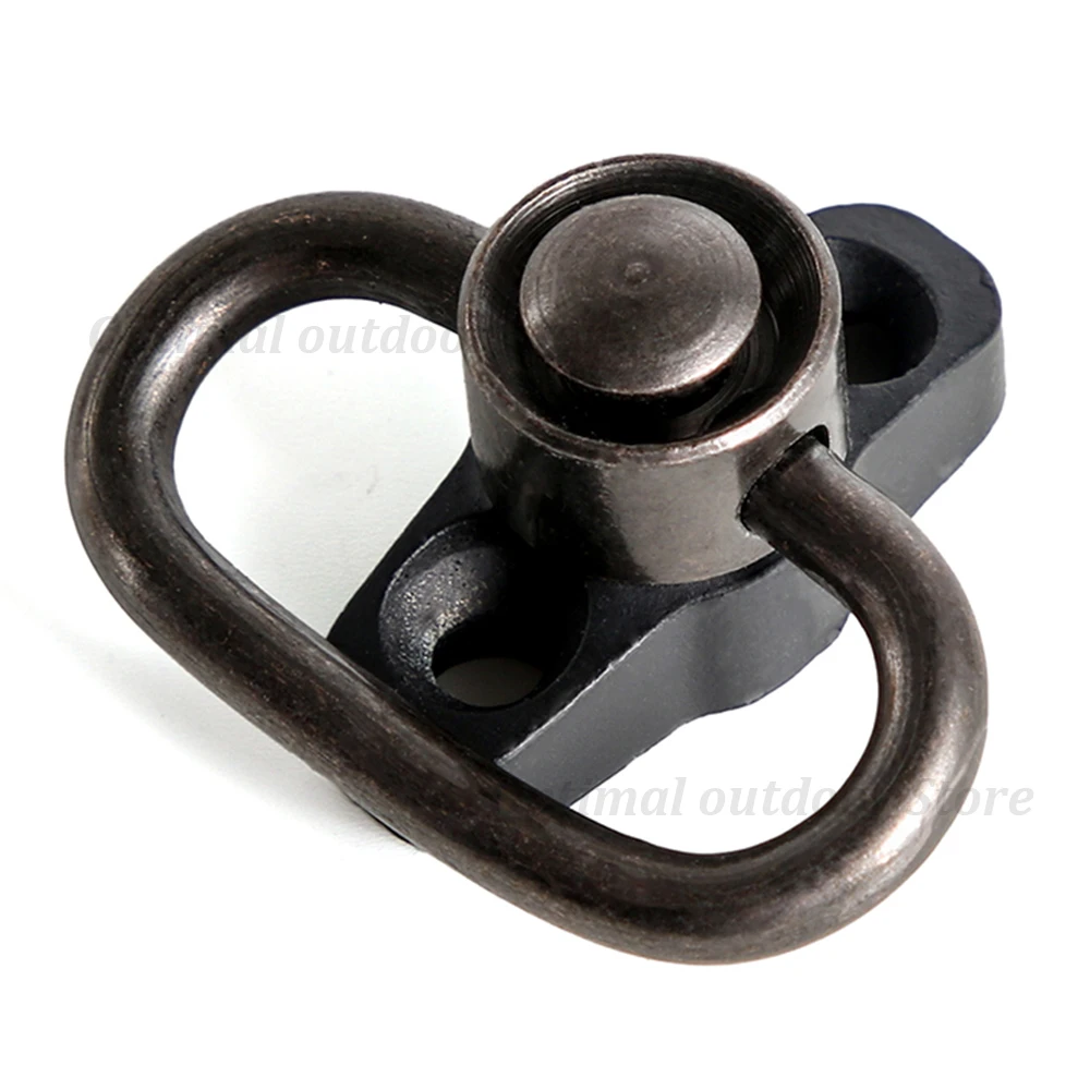 black TOtrait 1,2" QD Rail Sling Поворотный адаптер быстросъемный адаптер БЫСТРОРАЗЪЕМНАЯ петля Пикатинни Крепление Охотничьи аксессуары - Цвет: black