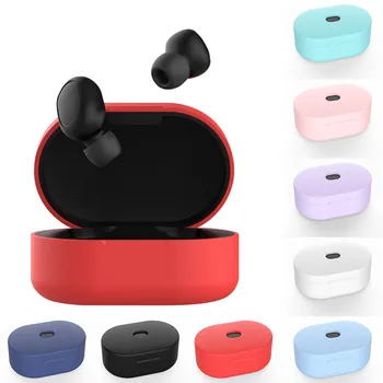 

Silicone Case Protective Cover for Redmi AirDots TWS Bluetooth Earphone Youth Version Headset for Headset TWS Protective Box