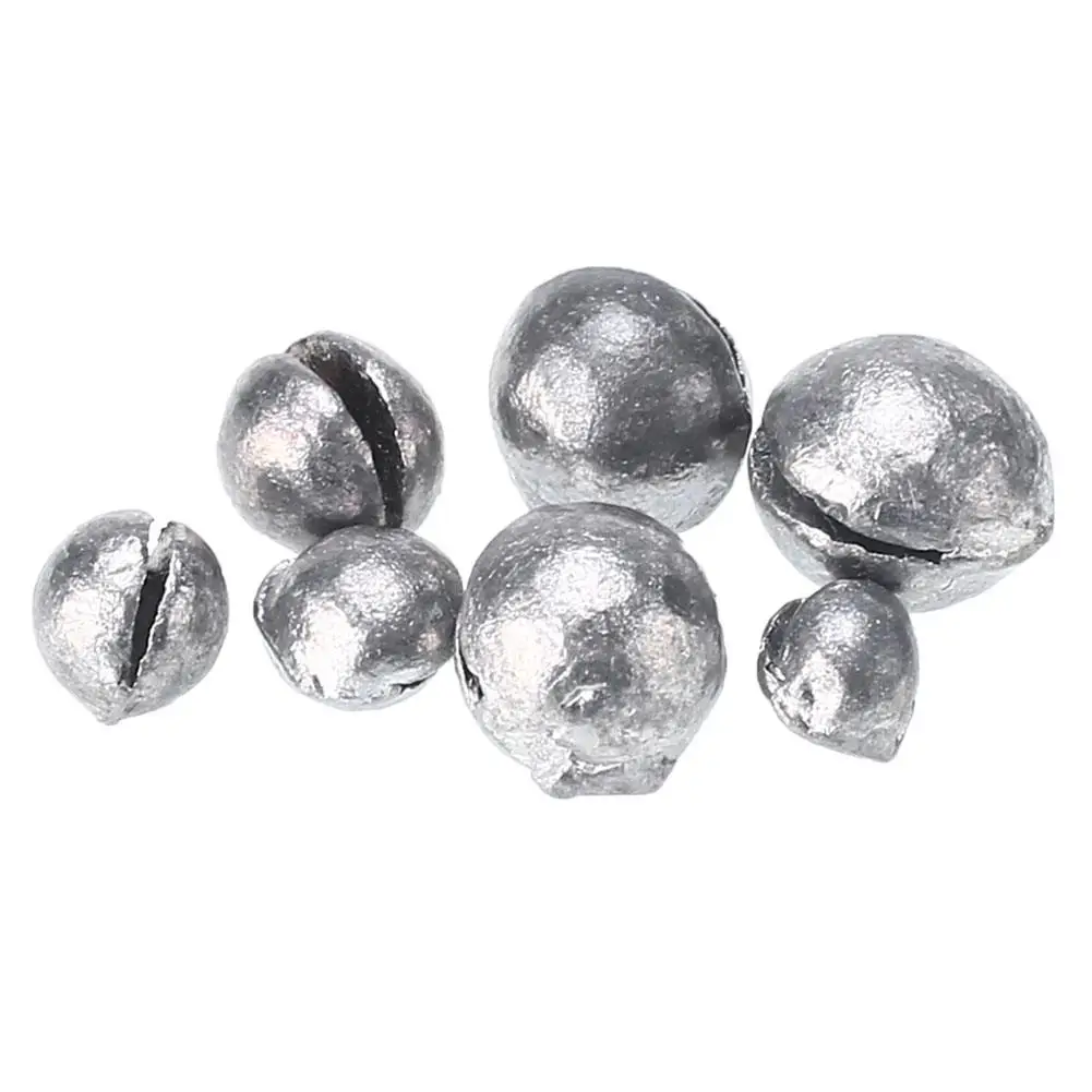 Рыболовные рыбы свинцовые вес Сплит грузила бас 0,2-2,0 г Коробка снасти полезные