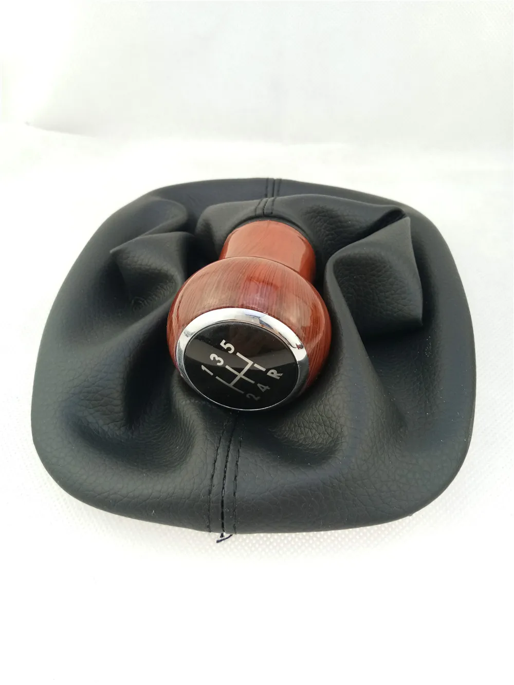 Черный For1998-2004 Volkswagen Passat B5 рычаг переключения передач для багажника ручной комплект шестеренок из красного дерева - Название цвета: Черный