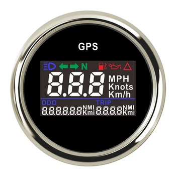 

52mm Digital GPS Speedometer Odometer With Red Backlight For Boat Yacht Motorcycle Car 12V 24V