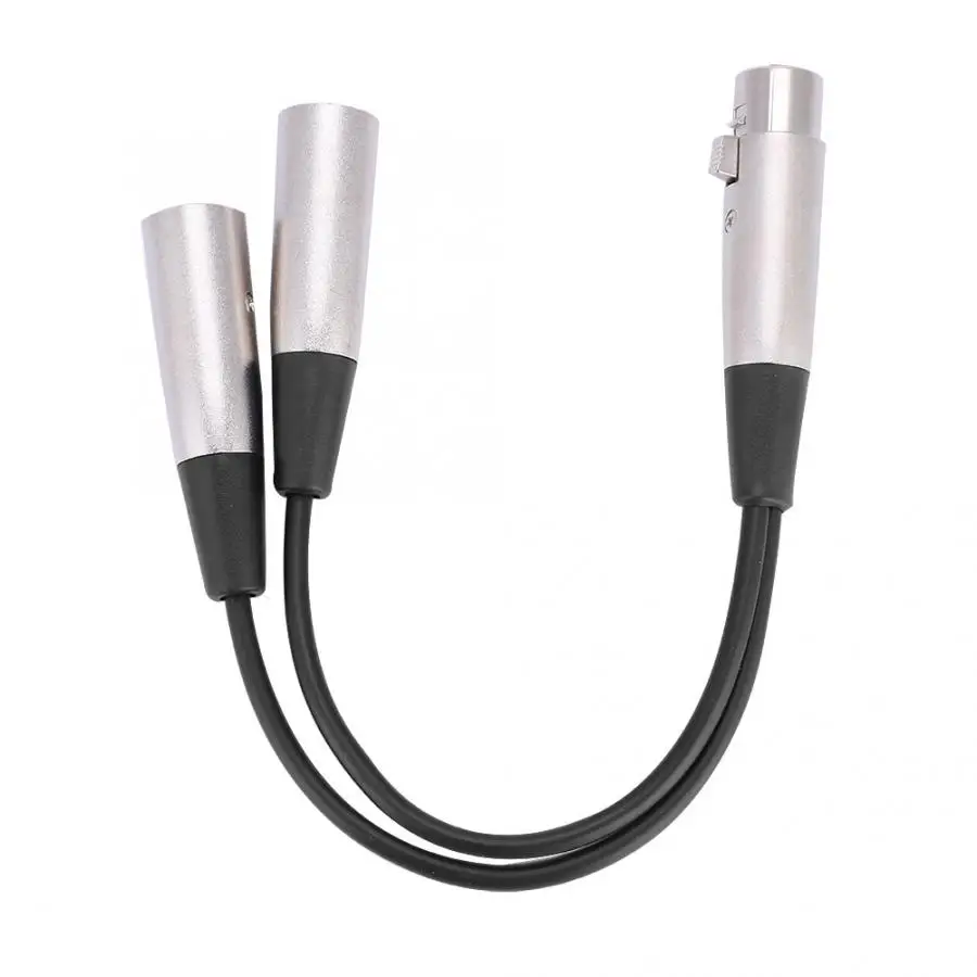 30 см микрофон 3 Pin XLR патч аудио кабель удлинитель Женский двойной мужской разъемы электроинструменты аксессуары