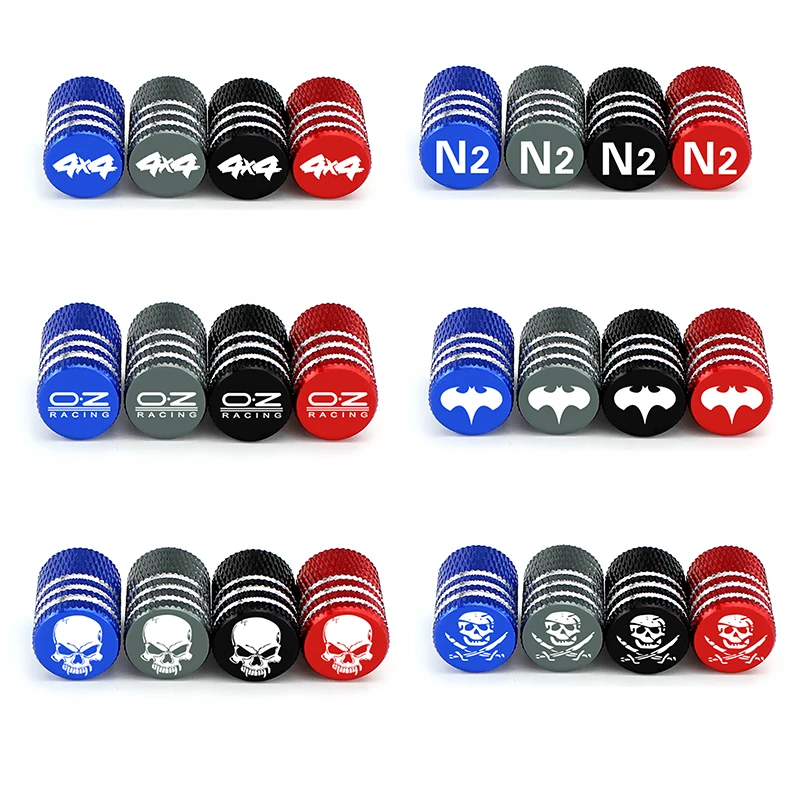 

For Toyota Camry Ford Mustang Jaguar X-Type Corvette C5 C7 Maserati Optional Logo Car Tire Valve Caps Auto Wheel Decoration