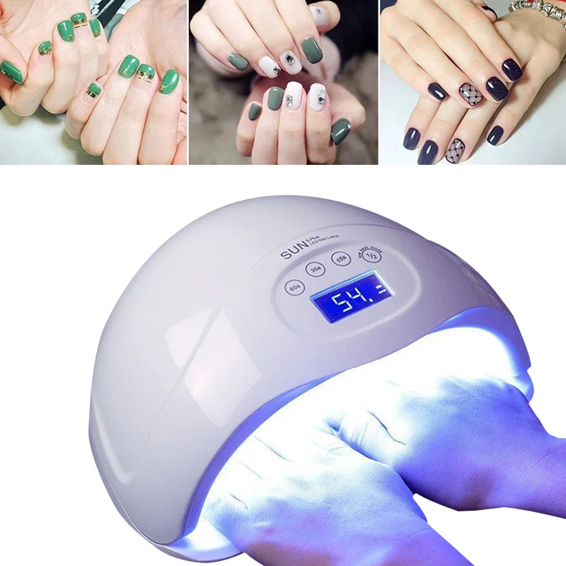 48W Smart Ice Lamp Nail Lamp Beauty Health Dry Lighting Uv Nail Lamp For Gel Polish uv lamp Motion Sensing Manicure Salon Tool