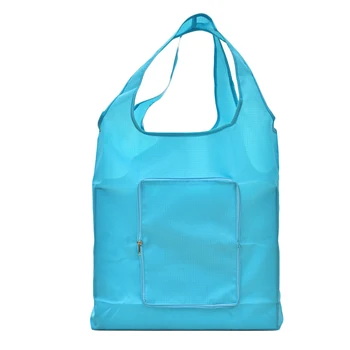 

25PCS / LOT Shopping Bag Square Pocket Foldable Environmental Candy Colors Storage Bag Reusable Tote Pouch Storage Handbags