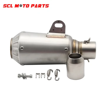 

ALconstar-Racing Motorcycle Exhaust Muffler Pipe Yoshimura Titanium GP-Force Dirt Bike Muffler Silencieux Moto Escape Aventura