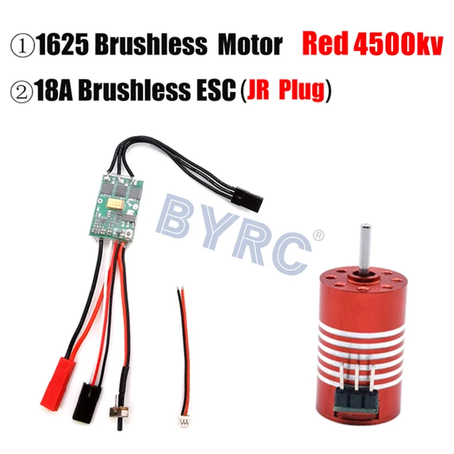 18A Brushless ESC + 1625 Brushless Motor for RC 1/24 1/28 car MINI-Q MINI-D MINI-Z awd brushless upgrade