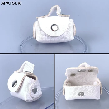 

White Fashion Doll Accessories Handbag For Barbie Doll Lady Leather Bag 1/6 Accessories Purse for Barbie Dollhouse Kids Toy
