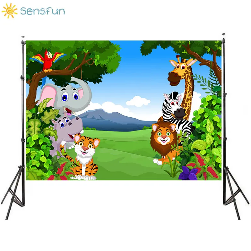 Sensfun для вечеринки в стиле сафари фоны новорожденных Для честь рождения ребенка