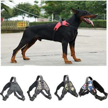 

A01-A05 Durable Reflective Pet Dog Harness For Dogs Adjustable Big Dog Harness Pet Walking Harness For Small Medium Large Dogs