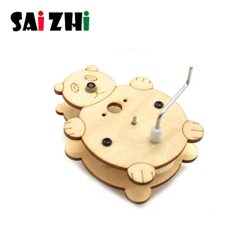 

Saizhi DIY Hand Crank Dynamo Handmade Toy Creative Simple Physics Teaching Resources Kids Early Education Science Experiment