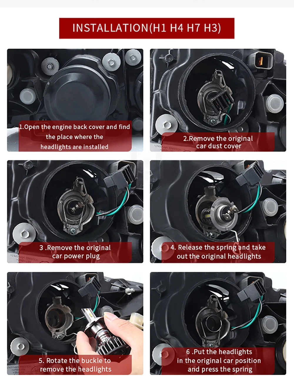 H1 Turbo светодиодный фонарь H4 Hi-Lo Beam H7 H3 H11 9005 9006 Canbus светодиодный автомобильный светильник COB чип 12 в 40 Вт 65000 к лм