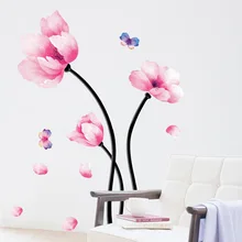 Цветущая мечта Гостиная Детская спальня прикроватная тумбочка ТВ фоновое украшение креативный акварельный Хуа Цян галстук AY930