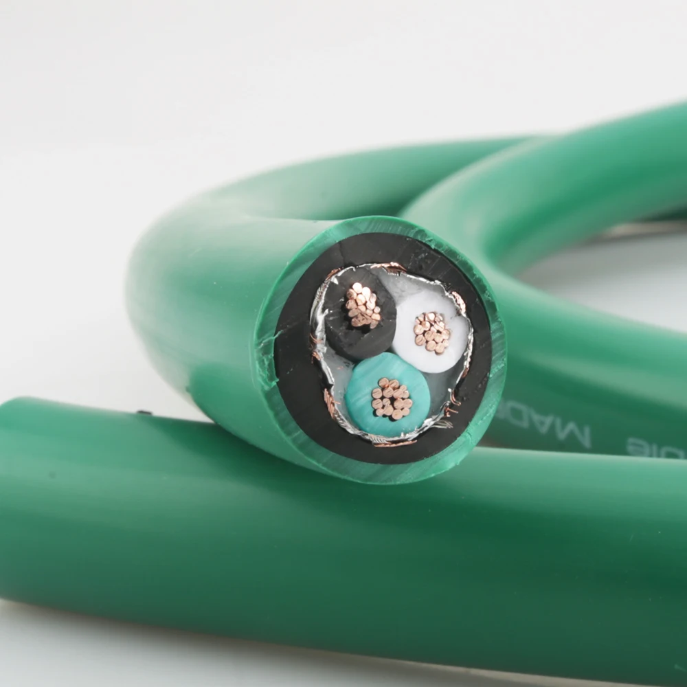 HI-End 2328 5N Silver plated pure copper AC power cable hifi power core for DIY audio power cable per meter cable HIFI AUDIO