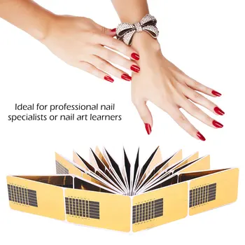 

Fashion 100pcs Nail Forms Extension Nail Molds French Manicure For Nails Sticker Nail Art Form Acrylic Tip Gel Drop Ship