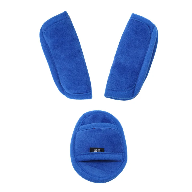 Kids Stroller Safety Belt Set Shoulder Strap Cover Holder Children Protective Baby Cart Accessories Soft Plush